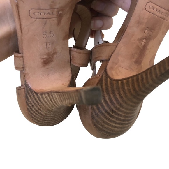 COACH Open-toe Brown Pumps - Picture 14 of 16